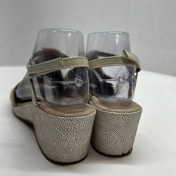 Beautifeel Sandals Shoes Open Toe Wedge Suede Orthopedic Brown Tan 39 9 - Picture 4 of 11